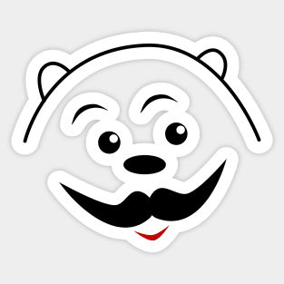 Italian bare bear Sticker